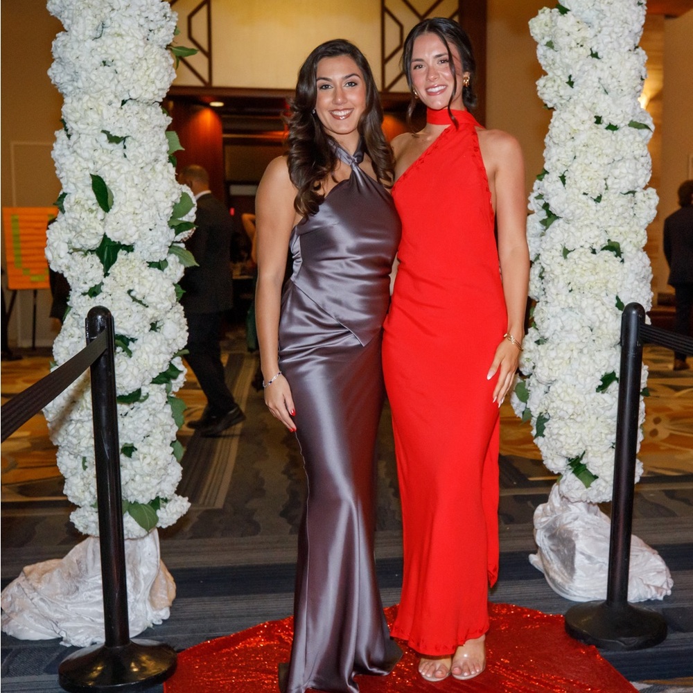 Flattering Grey Evening Gown - Retrofete Ester Dress